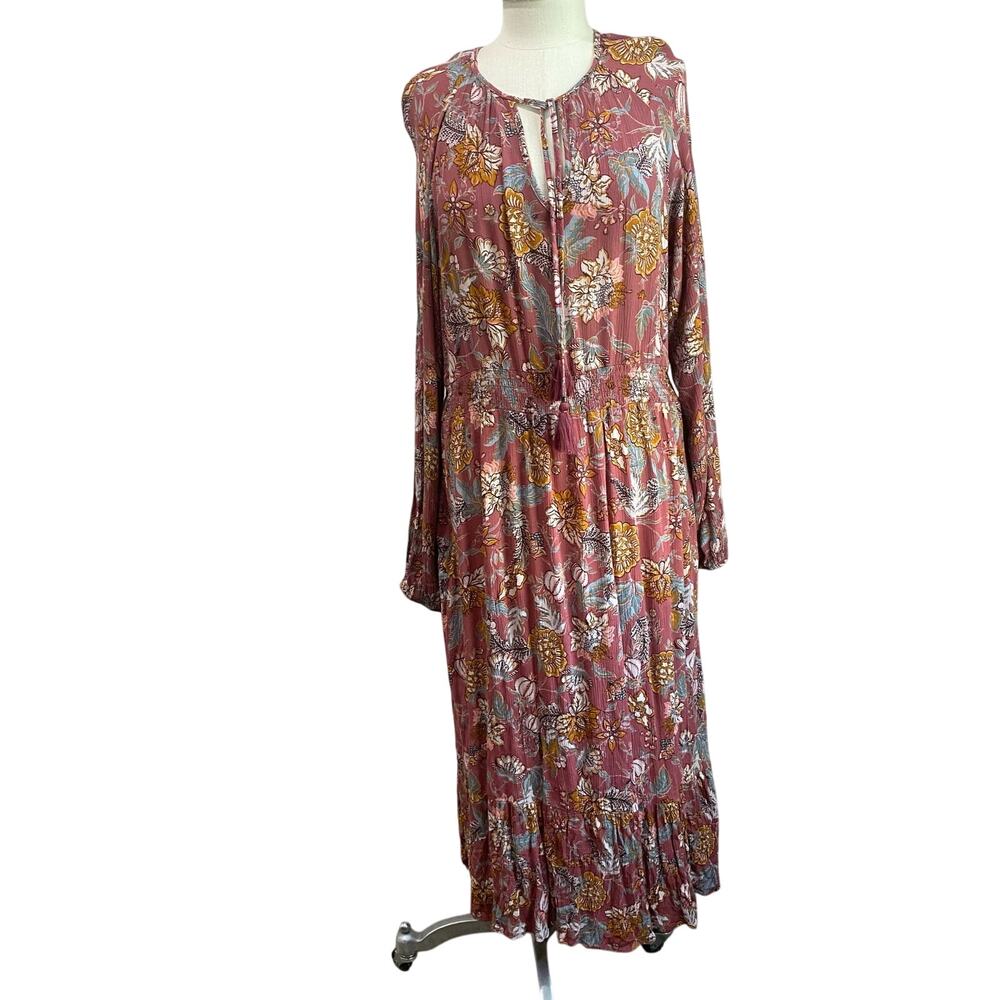 Knox Rose Floral Midi Dress - Pink and White